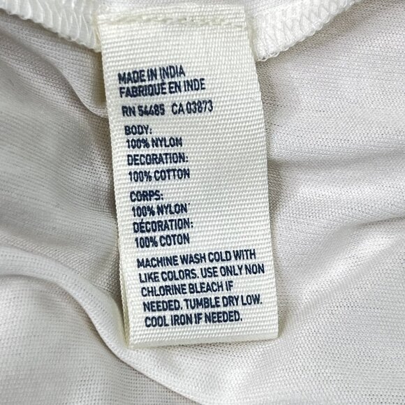 American Eagle Outfitters Ivory Cotton Embroidered Lace Criss-Cross Mini Size 6 - Picture 8 of 8